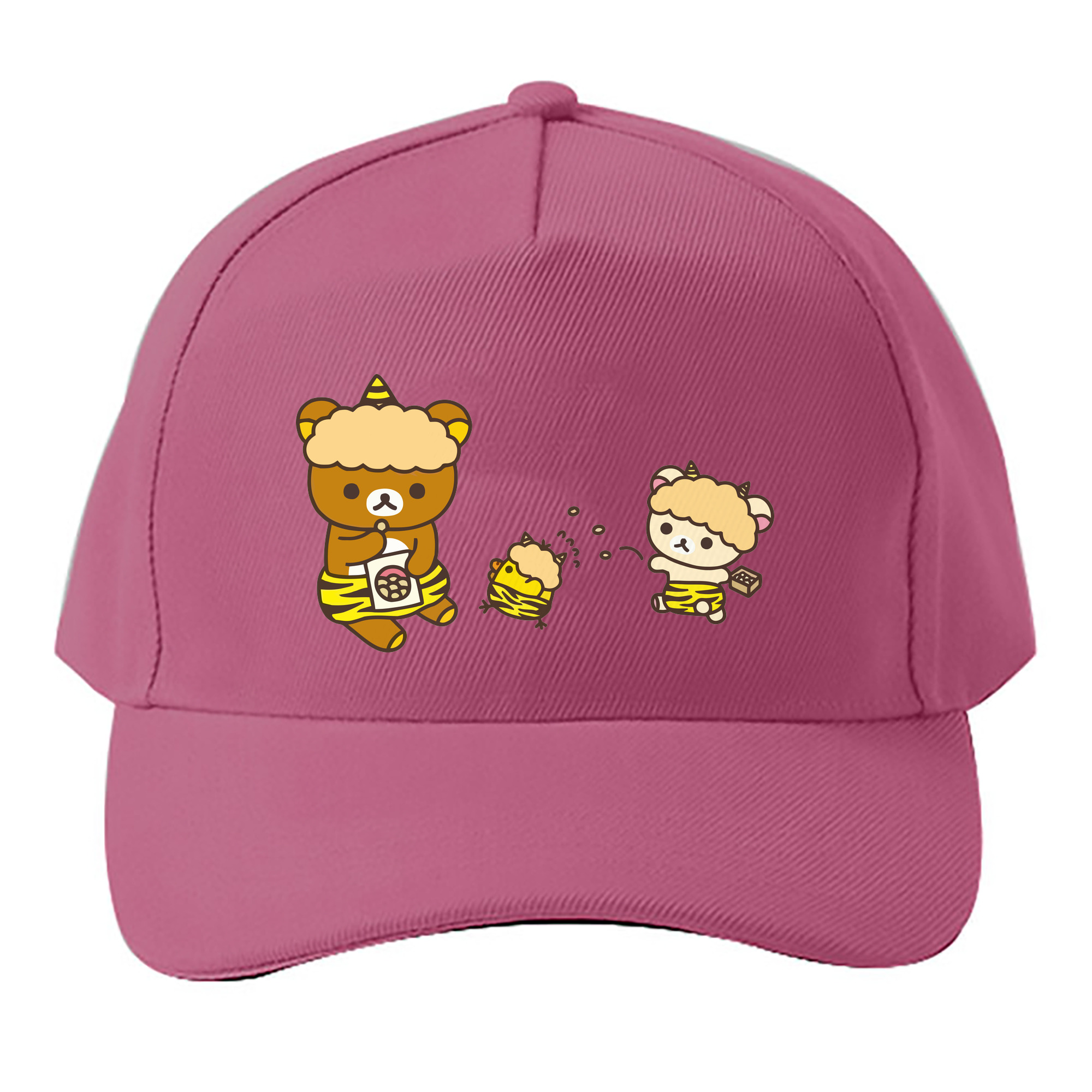 （画像用） リラックマ リラックマ キイロイトリ Rilakkuma Korilakkuma Kiiroitori ベースボールキャップ 綿100％ 男女兼用 帽子 スポーツ